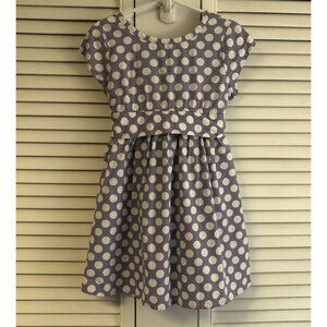 Hatley Size 4 Light Purple With White Polka Dots Dress